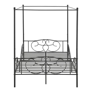 Lit à Baldaquin Finström en Métal Plusieurs tailles et couleurs différentes [en.casa]