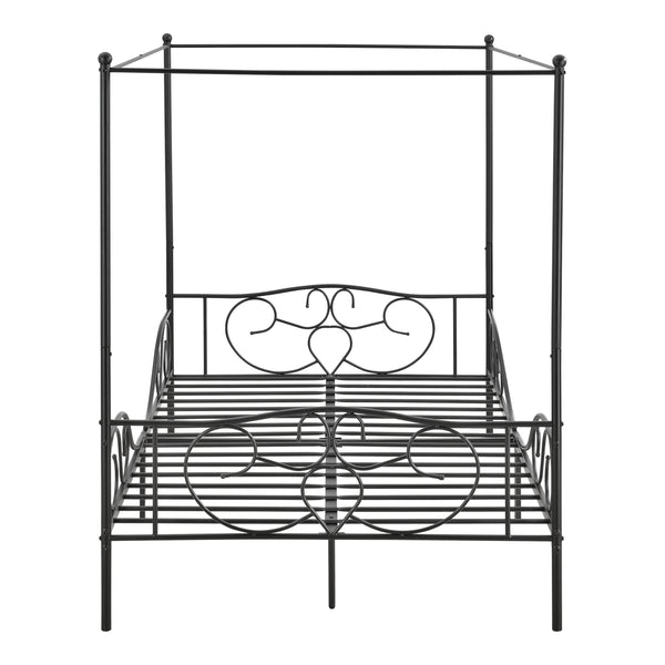 Lit à Baldaquin Finström en Métal Plusieurs tailles et couleurs différentes [en.casa]