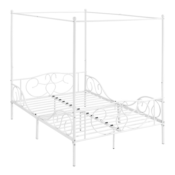 Lit à Baldaquin Finström en Métal Plusieurs tailles et couleurs différentes [en.casa]