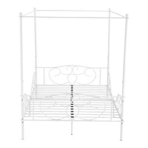 Lit à Baldaquin Finström en Métal Plusieurs tailles et couleurs différentes [en.casa]