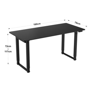 Bureau Kirkkonummi zit sta elektrisch tafelblad met tafelframe pro.tec