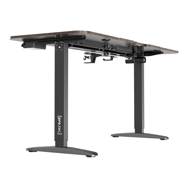 Bureau électrique Oxnard à hauteur réglable 73 - 118 cm en forme de L [pro.tec]