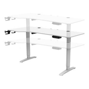 Bureau électrique Oxnard à hauteur réglable 73 - 118 cm en forme de L [pro.tec]