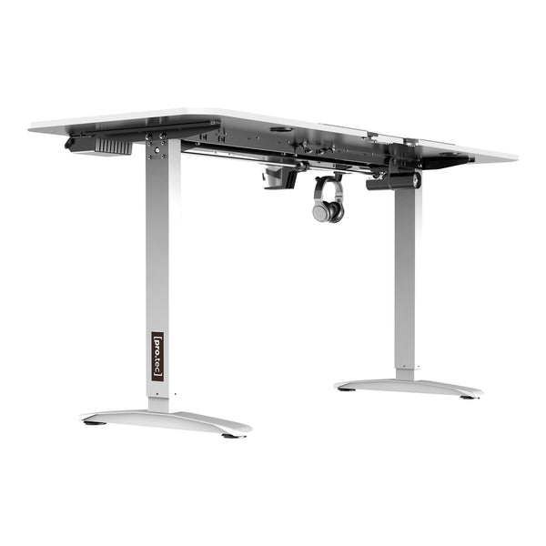 Bureau électrique Oxnard à hauteur réglable 73 - 118 cm en forme de L [pro.tec]