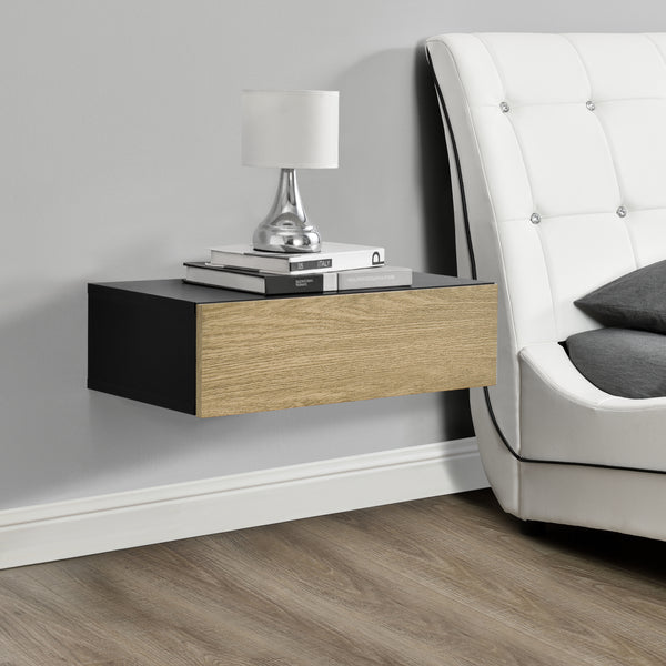 [en.casa] Wandplank met lade 50x24x12cm - verschillende kleuren