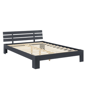 [en.casa] Cadre de Lit pour Adultes Cadre de Lit pour 2 Personnes Pin Contreplaqué Plusieurs Couleurs 200x140/180 cm