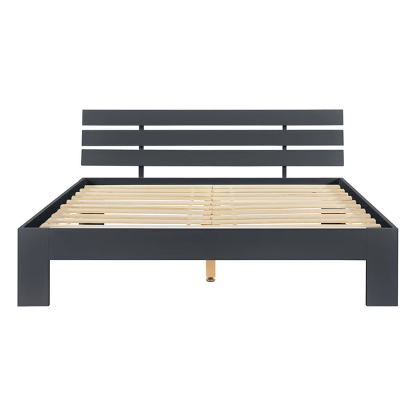 [en.casa] Cadre de Lit pour Adultes Cadre de Lit pour 2 Personnes Pin Contreplaqué Plusieurs Couleurs 200x140/180 cm