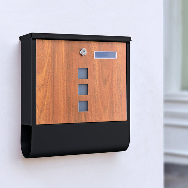 Boîte aux lettres Sanitz acier galvanisé 34x31x10 cm plusieurs couleurs [en.casa]
