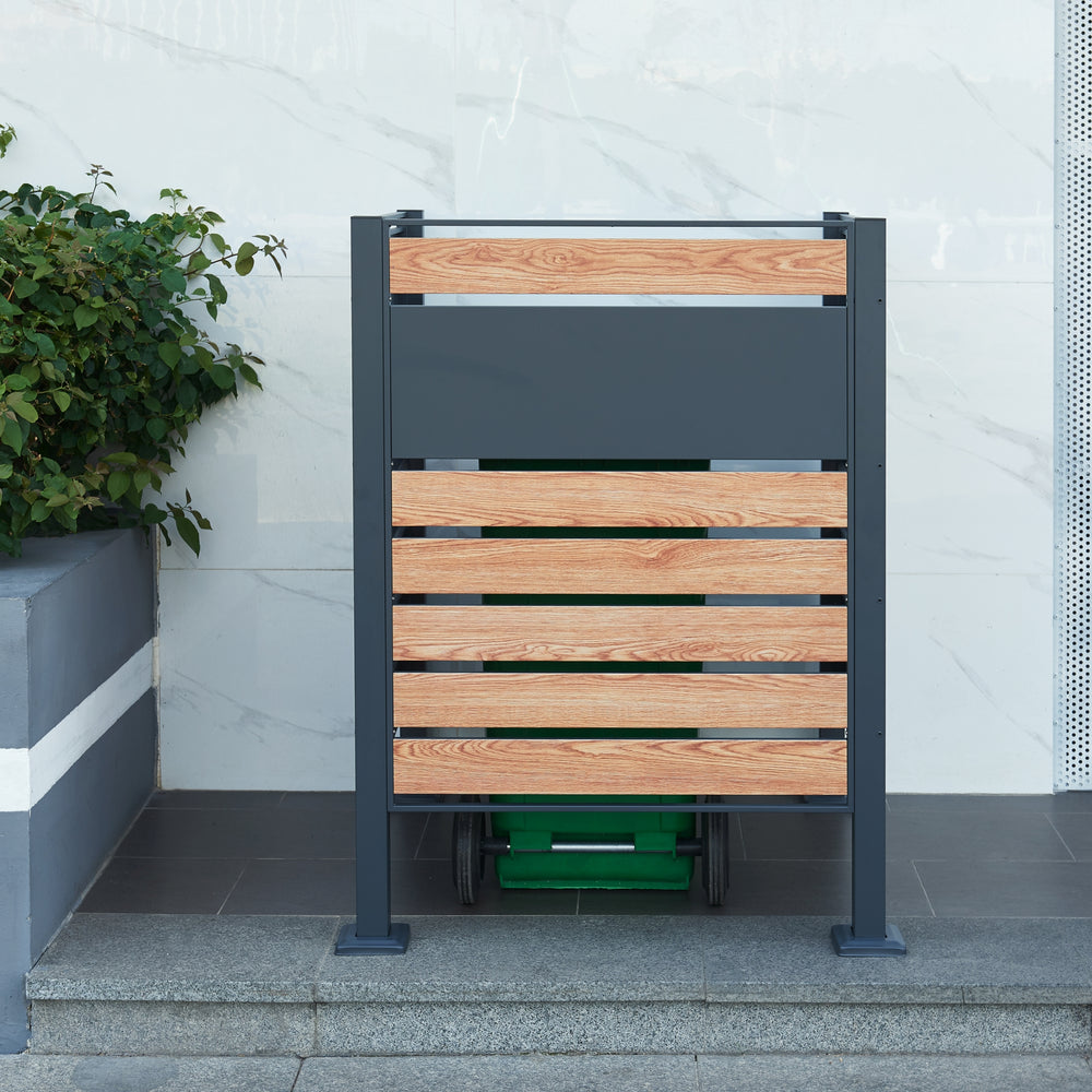 Clôture pour poubelles Uusikaupunki [en.casa] - premiumXL