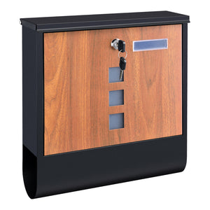 Boîte aux lettres Sanitz acier galvanisé 34x31x10 cm plusieurs couleurs [en.casa]
