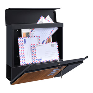 [en.casa] Brievenbus Alfstedt 37x37x10,5 cm - 3 varianten