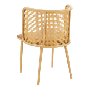 [en.casa] Eetkamerstoel Flen set van 2 75x52x49 cm - 2 varianten