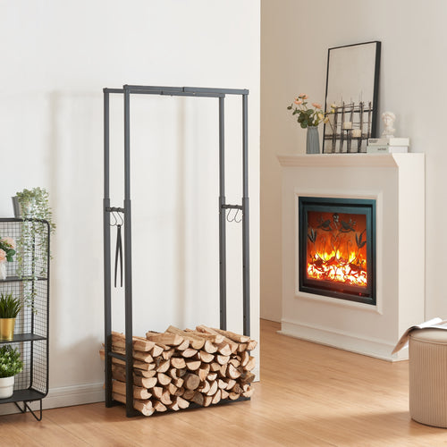 Kaminhoutrek Kasan met verstelbare grootte [en.casa] - premiumXL