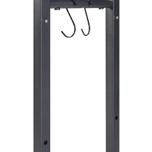 [en.casa] Brandhout rek Kasan houtopslag verstelbaar zwart - 2 varianten