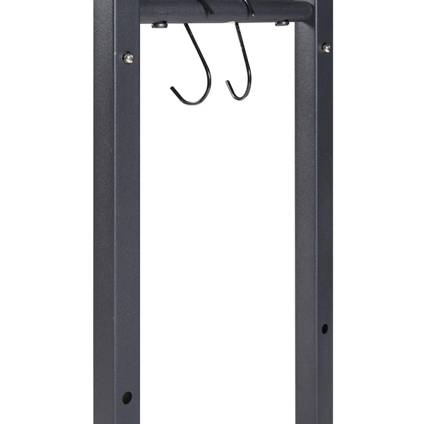 [en.casa] Brandhout rek Kasan houtopslag verstelbaar zwart - 2 varianten