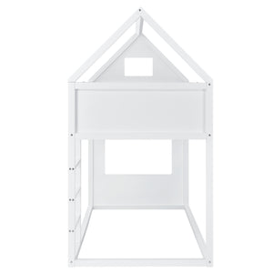 Kinderbed hoogslaper huisbed 209x99x175 cm - verschillende kleuren