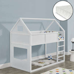 Kinderbed hoogslaper incl. matras 209x99x175 cm - verschillende kleuren