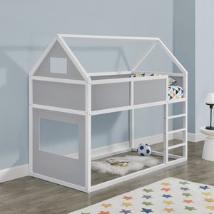 Lit Mezzanine Maison Quedlinburg 200 x 90 cm [en.casa]