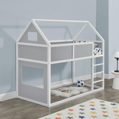 Lit Mezzanine Maison Quedlinburg 200 x 90 cm [en.casa]