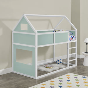 Kinderbed hoogslaper huisbed 209x99x175 cm - verschillende kleuren