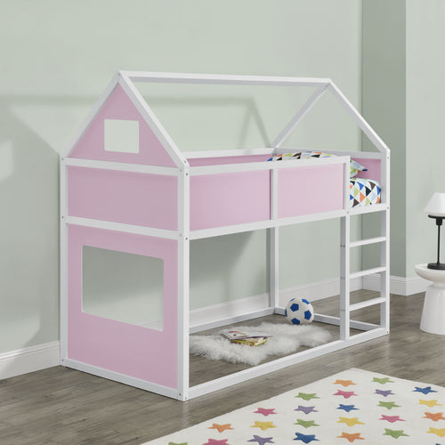 Kinderbed hoogslaper huisbed 209x99x175 cm - verschillende kleuren