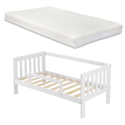 Lit d'enfant Design avec Barrière Anti-Chute Construction Robuste avec Matelas Bois de Pin Contreplaqué [en.casa] [neu.haus]