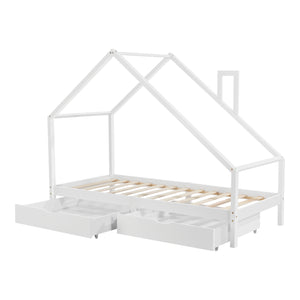 Kinderbed Assling met 2 lades 206x97x162 cm - 4 varianten