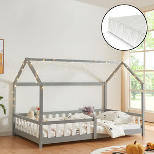 Hausbett Hesel met matras en uitvalbeveiliging Wit [en.casa] - premiumXL