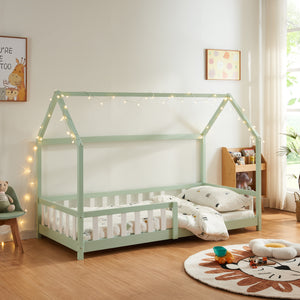 Lit cabane Hesel bois de pin [en.casa]