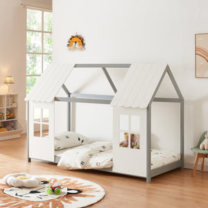 Halfopen kinderbed Tostedt div. maten en kleuren [en.casa] - premiumXL