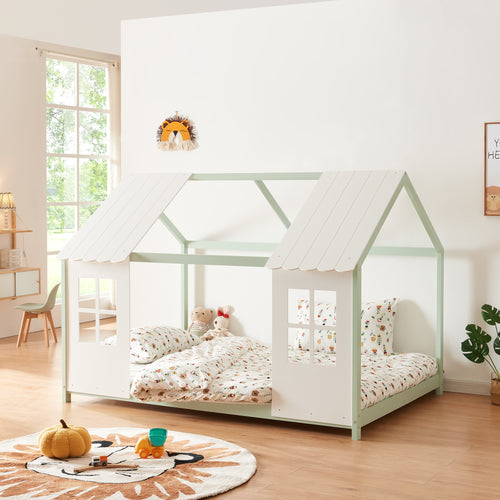 Halfopen kinderbed Tostedt div. maten en kleuren [en.casa] - premiumXL