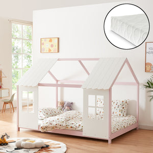 Halfopen kinderbed Tostedt met matras [en.casa] - premiumXL