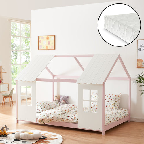 Halfopen kinderbed Tostedt met matras [en.casa] - premiumXL