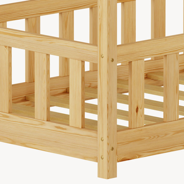 Kinderbed Hesel huisbed met uitvalbeveiliging [en.casa]