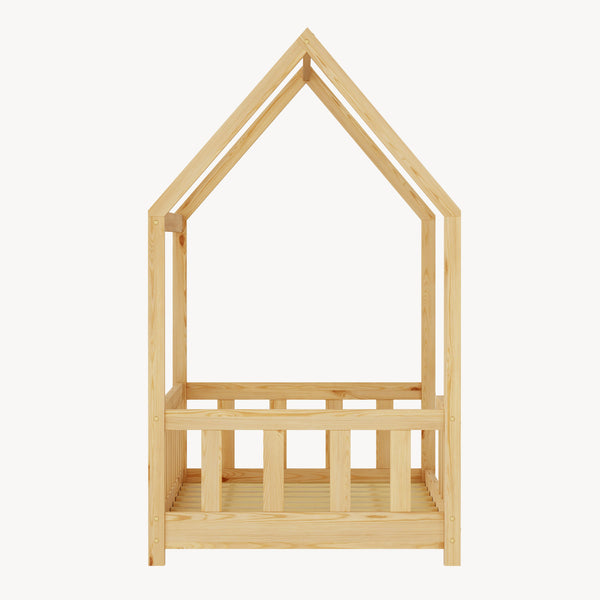 Kinderbed Hesel huisbed met uitvalbeveiliging [en.casa]