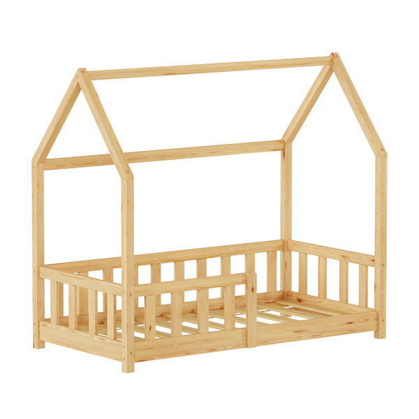 Kinderbed Hesel huisbed met uitvalbeveiliging [en.casa]