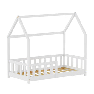 Kinderbed Hesel huisbed met uitvalbeveiliging [en.casa]
