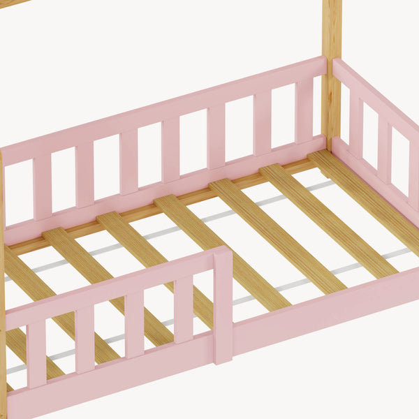 Kinderbed Hesel huisbed met uitvalbeveiliging [en.casa]