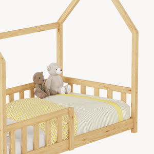 Kinderbed Hesel huisbed met uitvalbeveiliging [en.casa]