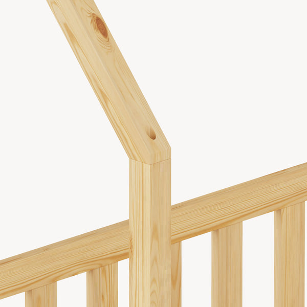 Kinderbed Hesel huisbed met uitvalbeveiliging [en.casa]