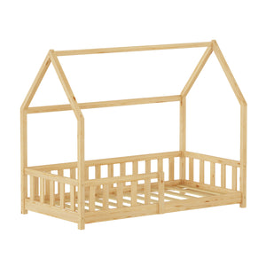Kinderbed Hesel huisbed met uitvalbeveiliging [en.casa]