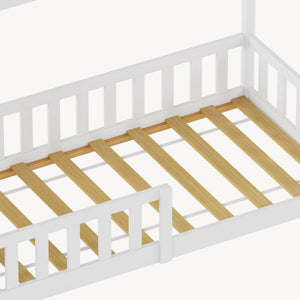 Kinderbed Hesel huisbed met uitvalbeveiliging [en.casa]