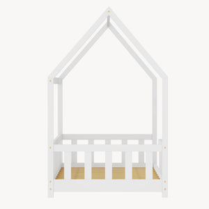 Kinderbed Hesel huisbed met uitvalbeveiliging [en.casa]