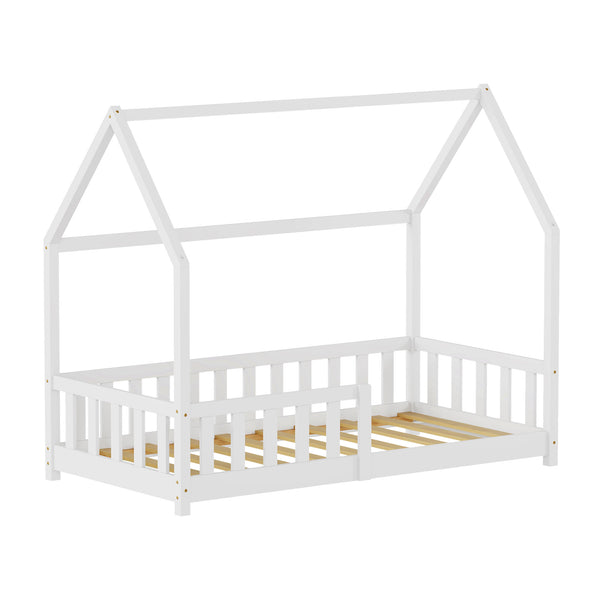 Kinderbed Hesel huisbed met uitvalbeveiliging [en.casa]