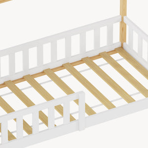 Kinderbed Hesel huisbed met uitvalbeveiliging [en.casa]