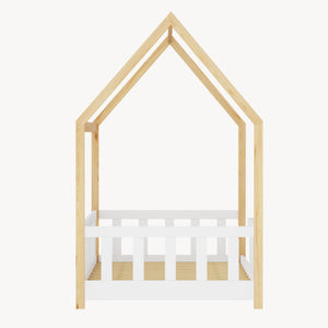 Kinderbed Hesel huisbed met uitvalbeveiliging [en.casa]