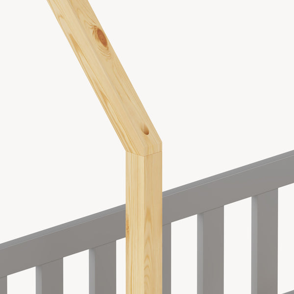 Kinderbed Hesel huisbed met uitvalbeveiliging [en.casa]