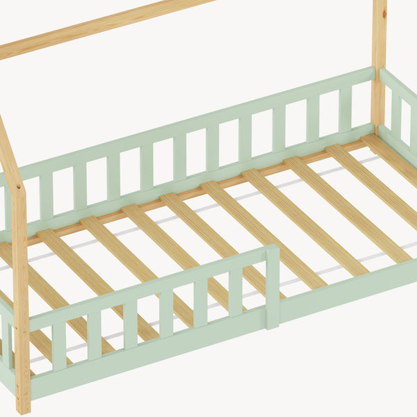 Kinderbed Hesel huisbed met uitvalbeveiliging [en.casa]