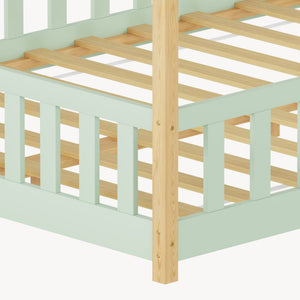 Kinderbed Hesel huisbed met uitvalbeveiliging [en.casa]