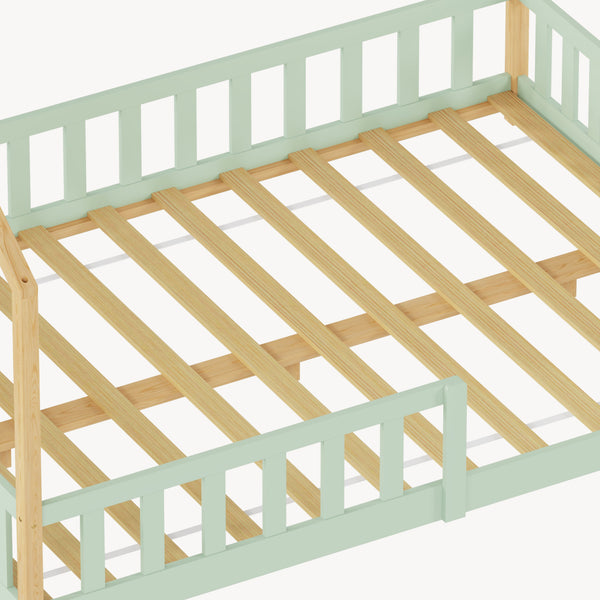 Kinderbed Hesel huisbed met uitvalbeveiliging [en.casa]